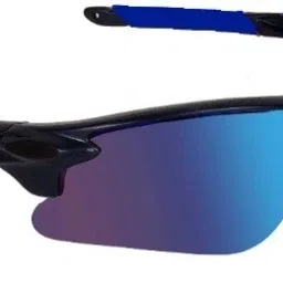 Black and Blue Sports Googles Mirrored UV Protection For Boys Cricket Goggles-image-77