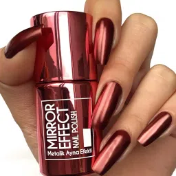 Magic Mirror Effect Chrome Nail Art Polish Metallic Red Red Red-image-90