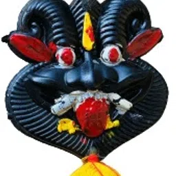 Nazar Battu for home door Wall Hanging Suraksha Kawach Office Home Car Wooden, Plastic, Cotton Yantra-image-27