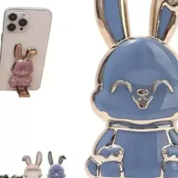VIRMON New Cute 3D Rabbit Holder BLUE Mobile Holder-image-70