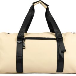 30 L Gym Duffel Bag - Stylish Beige Duffel Bag with Adjustable Strap & Zipper Multipurpose Gym Bag - Beige-image-86