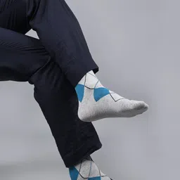 Force NXT Men Pack Of 3 Checked Calf-Length Socks image 5