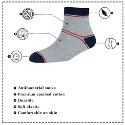 Cotstyle Men Pack Of 3 Assorted Patterned Ankle Length Socks image 4