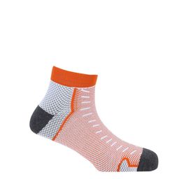 Soxytoes White & Peach-Coloured Patterned Ankle-Length Socks image 3