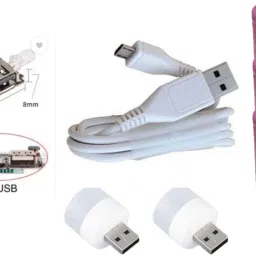 Dual USB 5V 2A P. B.Charging Circuit ,Display, 9Cell, 2 bulb,1 DATA CABLE Electronic Components Electronic Hobby Kit-1