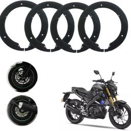Bike Wheel Cover 17 Inch For Yamaha MT 15 Black Half Pack of 4 Pc Wheel Cover For NA NA-image-39