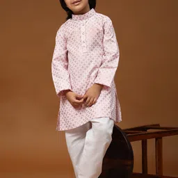 Pro-Ethic STYLE DEVELOPER Boys Ethnic Motifs Printed Regular Kurta With Pyjamas image 2
