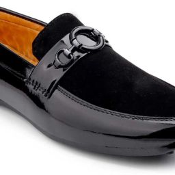 New Trendy Black casual Loafers For Men-image-16