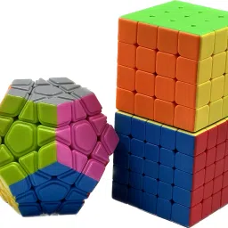 Speed Cube Combo Set 4x4 5x5 and Megaminx Cubic Combo Bundle Puzzle Toy-8
