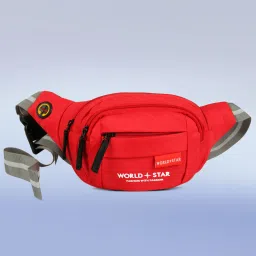 Worldstar fluffy red waist Fanny Pack for Travel Bags Hiking Trekking-image-99