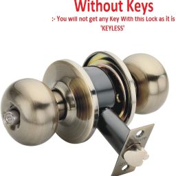 Classic Stainless Steel Cylindrical Door Lock Antique Finish Without Keys Lock-image-23