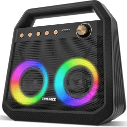 DRUMZZ RGB Light Effects,24 hrs Play Time,Bluetooth 5.0,TWS,TF/SD Card,AUX, Mic Port 40 W Bluetooth Speaker-14