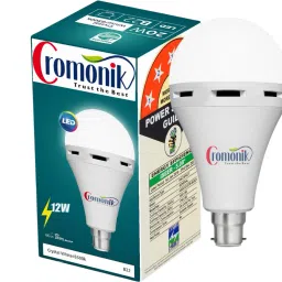 cromonik (Pack of 2)-Multi-Use Rechargeable 12W LED Bulb 4 hrs Bulb Emergency Light image 4