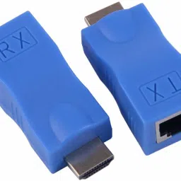 viaxos 2Pcs Hdmi Extender to RJ45 LAN Network Extension TX RX Cat5e CAT6 Lan Adapter Lan Adapter-26