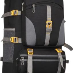 Water Resistant Rucksack For Hiking Trekking And Travel - Rucksack - 90LBlack) Waterproof Backpack-image-84
