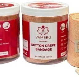 Premium Cotton Crepe Bandage (4 cm × 6 cm) - (Pack of 2) Crepe Bandage-image-22