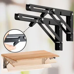 Premium Folding Bracket Multicolor, For Wall, Kitchen, Garage, Livin Room & More 12 Inch Shelf Bracket-23
