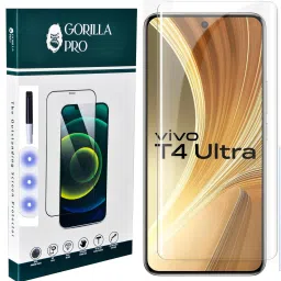 GORILLA PRO Edge To Edge Tempered Glass for Vivo T4 Ultra 5G ( Primium Quality Uv-Glass )-10