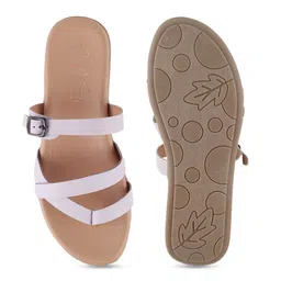 Tresmode Open Toe Flats With Buckles image 5
