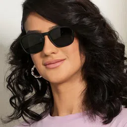 Vincent Chase Unisex Grey Lens & Black Wayfarer Sunglasses with Polarised and UV Protected Lens image 5