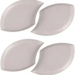 unbreakable reusable small serving dishes (Beige Color, Pack of 4) Tray-26