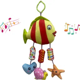 Baby Cradle Crib & Stroller Plush Playing Toy Car Hanging Rattles, Hanging Toy. Rattle-1