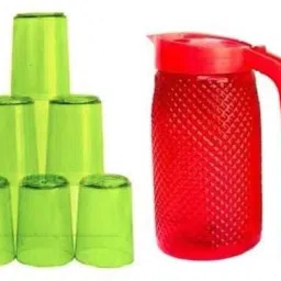 jag set combo green red Jug Glass Set-image-20