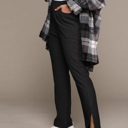 roadster Women Regular Fit Black Polyester Trousers-picture-6