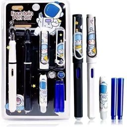 Space Astronaut Theme Ink Pen For Kids Boys & Girls Best Gift for Kids Fountain Pen-image-27