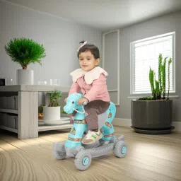Baby horse rider for kids 2 in 1 function for 1-3 years Rideons & Wagons Non Battery Operated Ride On-16