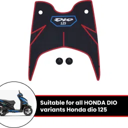 Rubber Foot Mat Compatible with Dio 125 BS6 Honda Dio Two Wheeler Mat-image-91