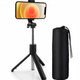 POZUB Extendable Selfie-Stick Holder with Remote 3in1 Multifunctional Selfie Stand+Bag Tripod, Tripod Kit, Tripod Clamp, Tripod Bracket-image-94