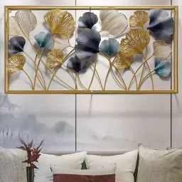 decorativs Iron Leaf Bunch Metal Wall Art-picture-13