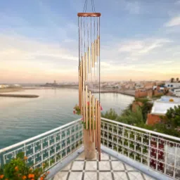 18 pipe Rose Gold Gold Plated, Steel Windchime-image-59