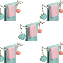 Wall Mount Towel Rod/Towel Bar Rail/Towel Stand Bathroom Accessories & Fittings 24 inch 2 Bar Towel Rod-image-74