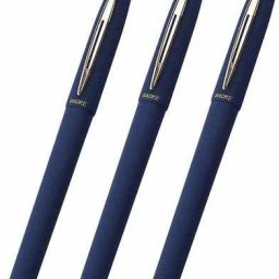 Baoke 0.7mm blue gel pen set of 3 with comfortable grip Roller Ball Pen-image-26