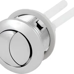 Dual Flush Knob Button for One-Piece Commode | 58 mm Round With 2 Pcs Push Rods Flush Tank Lever-12
