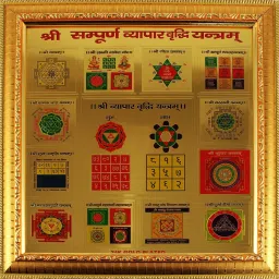 shri sampoorn vyapar vridhi yantra for financial gain and profit in business Decorative Showpiece - 10 cm-picture-22