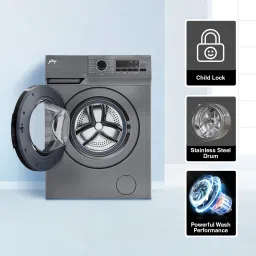 godrej 7 kg Fully Automatic Front Load with In-built Heater Silver image 4