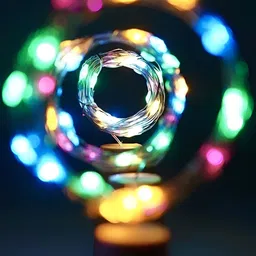 SPARK WORLD Blue & Green LED String Lights image 2