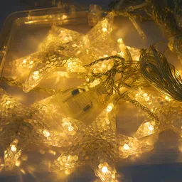 SPARK WORLD Yellow Diya-Shaped String Lights image 5