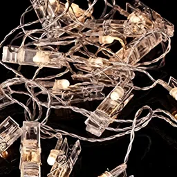 SPARK WORLD Yellow Photo Clip String Lights image 2