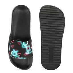 EXTRIMOS Men Printed Adjustable Strap Lightweight Synthetic Sliders image 3