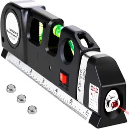 Multipurpose ABS Laser Level Line Tool Kit | Standard Cross Measurement Tape-11