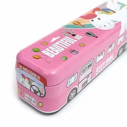 poksi CITY BUS ANIMALS Art Metal Pencil Box-picture-39