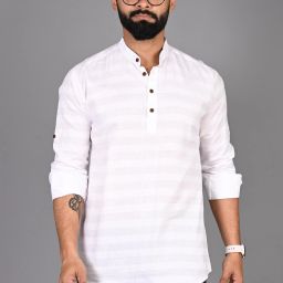 Men Printed Cotton Blend Straight Kurta-image-57