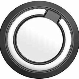 befunky Cell Phone Ring, Phone Holder & Stand, KolorFish Thin Universal Phone Finger Ring Kickstand, Anti-Fall Phone Grip Compatible with Mobile Phone,Tablet,Phone case (Magnet Black) Mobile Holder-image-1