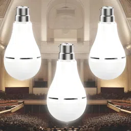 Charging Bulb 9W LED 1200mAh battery 4 hrs emergency light Pack of 3 bulbTC300 4 hrs Bulb Emergency Light-10