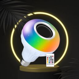 Clairbell Bluetooth Music Bulb Speaker With Remote Control Change Disco light for HomeQ204 Smart Bulb-image-77
