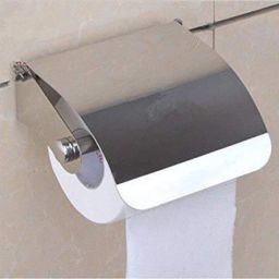 Pack of 1 Toilet Paper Holder Anti-Rust Chrome Toilet Roll Stainless Steel Toilet Paper Holder-image-9